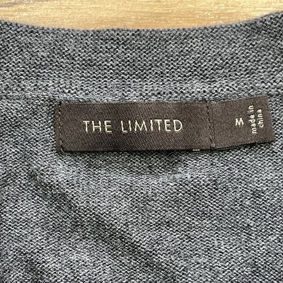 Vtg The Limited Y2K 90s Baby Doll Knit Cardigan Sweater Women's Size Medium Gray - Picture 3 of 10